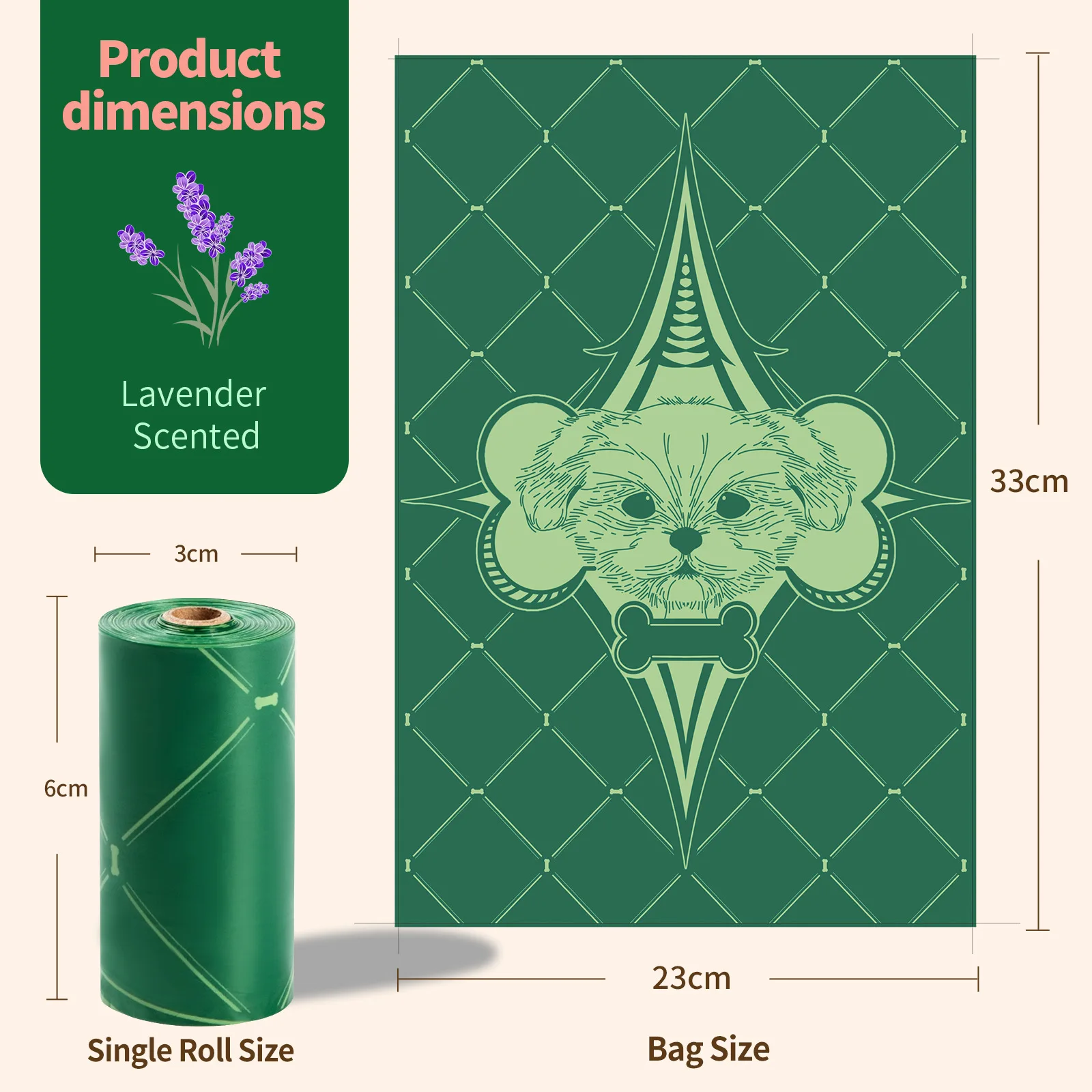 Dispensador de bolsas para excrementos de perros y gatos portátil - imagen 3