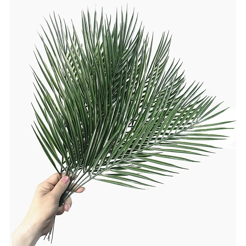 Hojas tropicales artificiales para decoración de gatos y perros