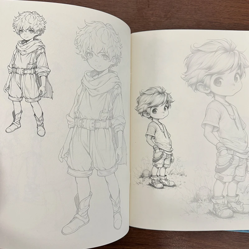 Pack cuadernos dibujo anime manga principiantes + libro colorear - imagen 5