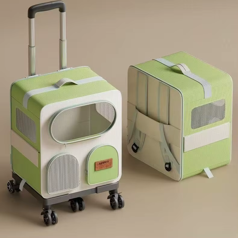 Bolsa de transporte para gatos, portátil y multifuncional con doble asa - imagen 3