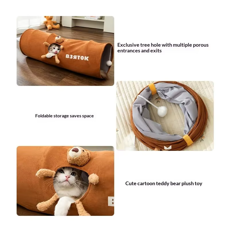Túnel de Juego Plegable para Gatos – Juguete Interior Interactivo - imagen 5