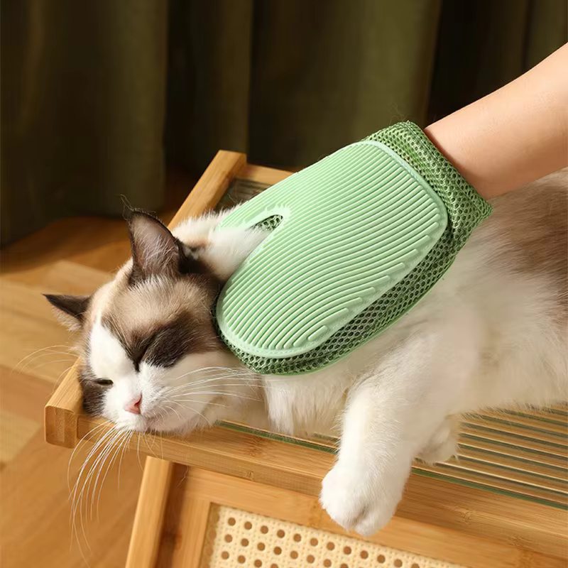 Guante quitapelos para perros y gatos con masaje suave