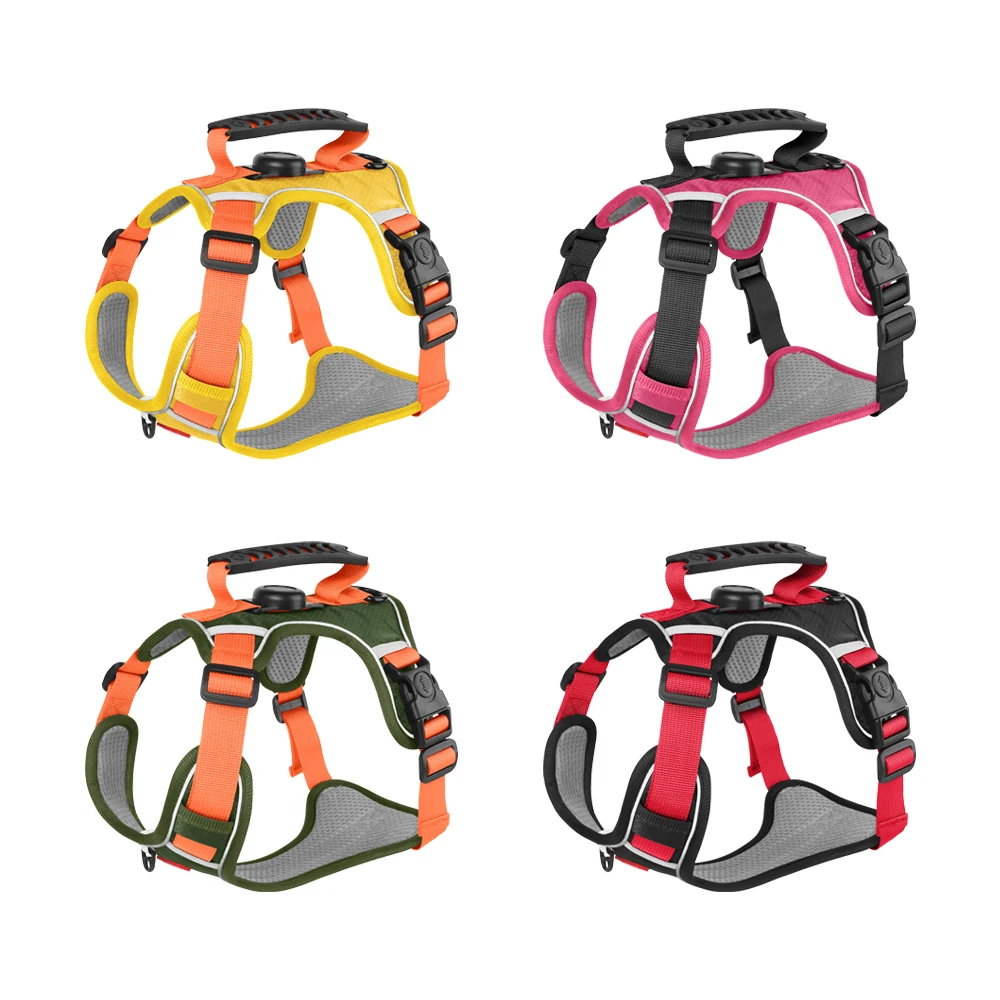 Arnés reflectante para perros ajustable con asa anti-pérdida AirTag - imagen 4