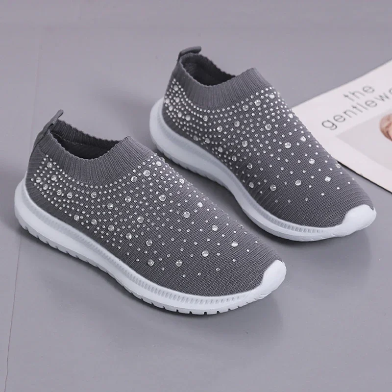 Zapatillas de malla transpirables mujer, planas antideslizantes cómodas - imagen 2