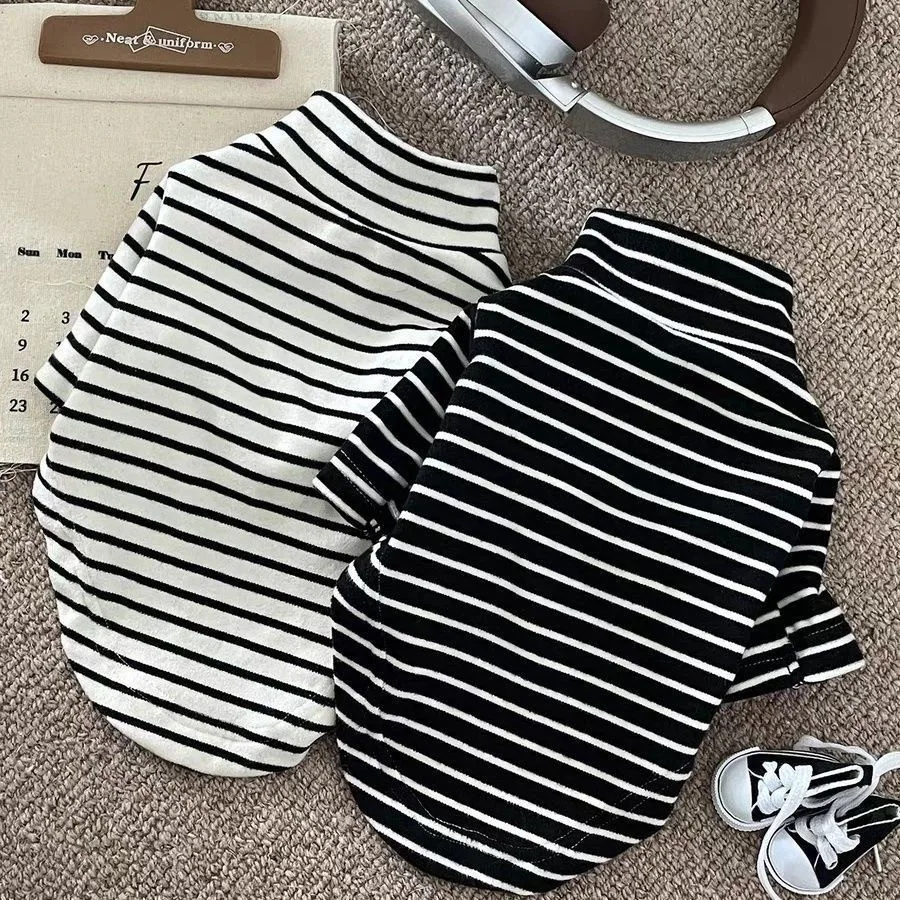 Camiseta a Rayas para Perros y Gatos – Top de Felpa - imagen 5