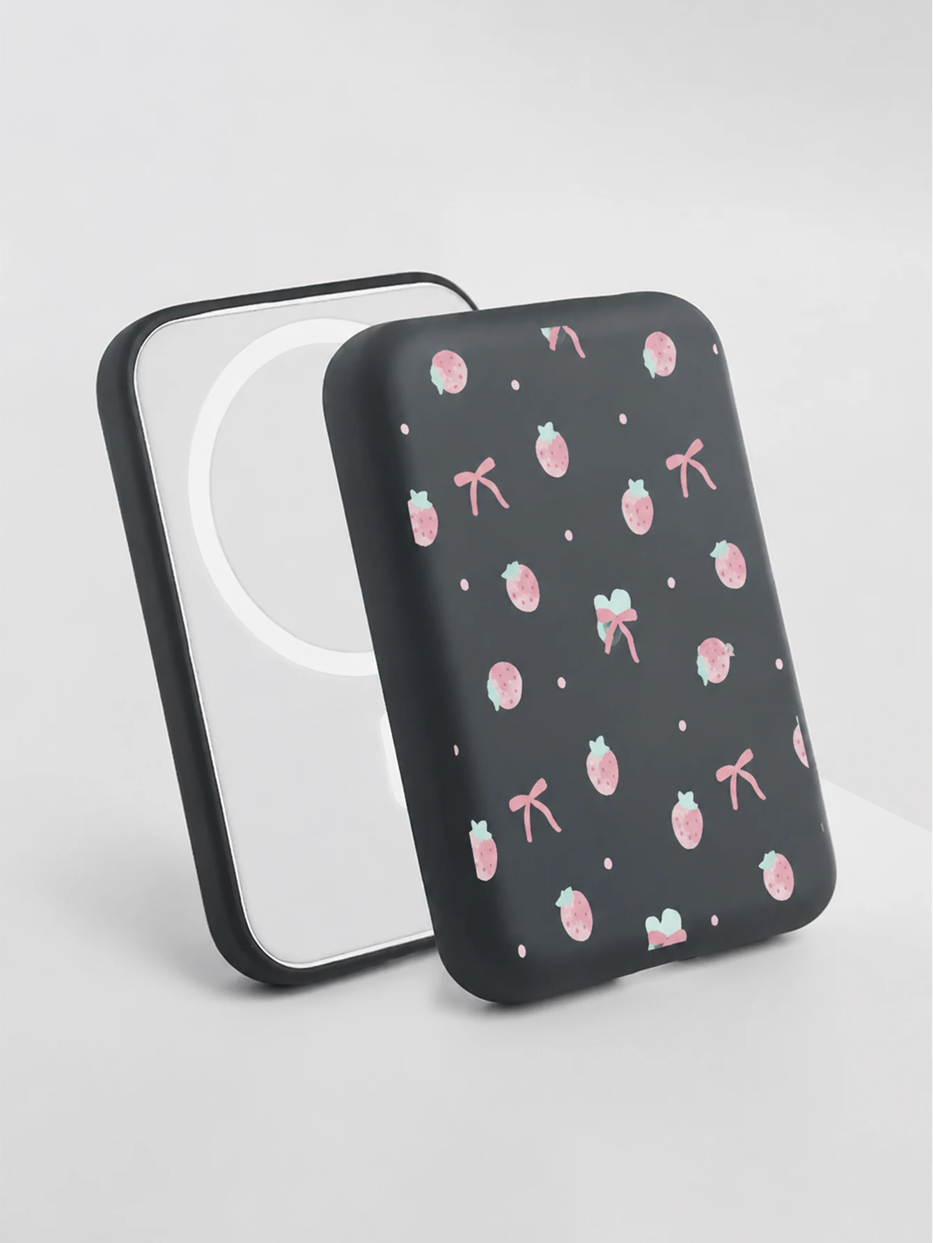 Funda Protectora TPU Negra para Banco de Energía MagSafe Apple