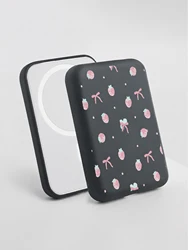 Funda Protectora TPU Negra para Banco de Energía MagSafe Apple