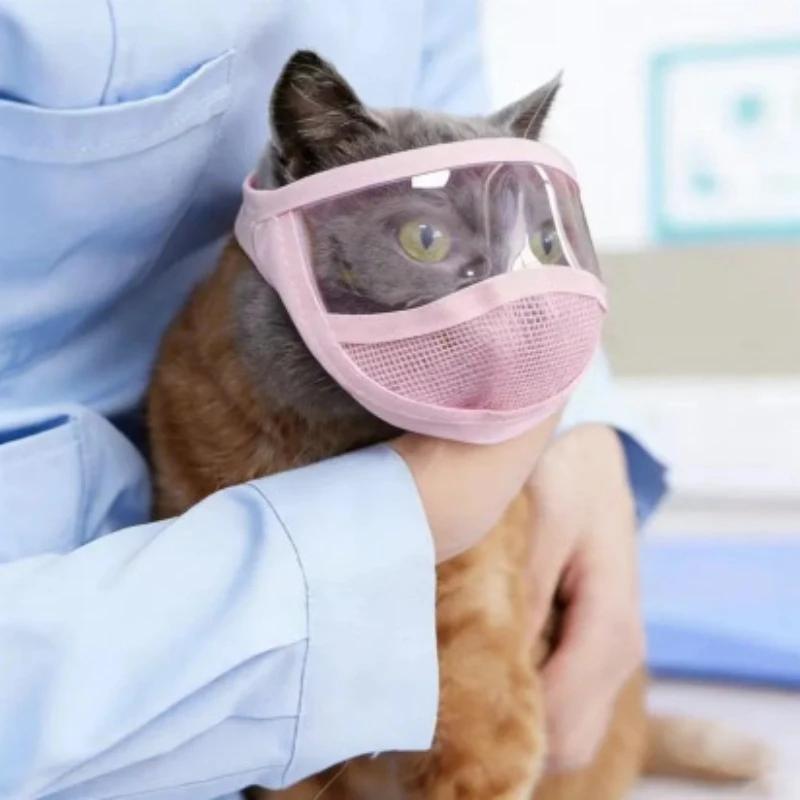 Mascarilla protectora transpirable para gatos anti-mordidas en aseo - imagen 4