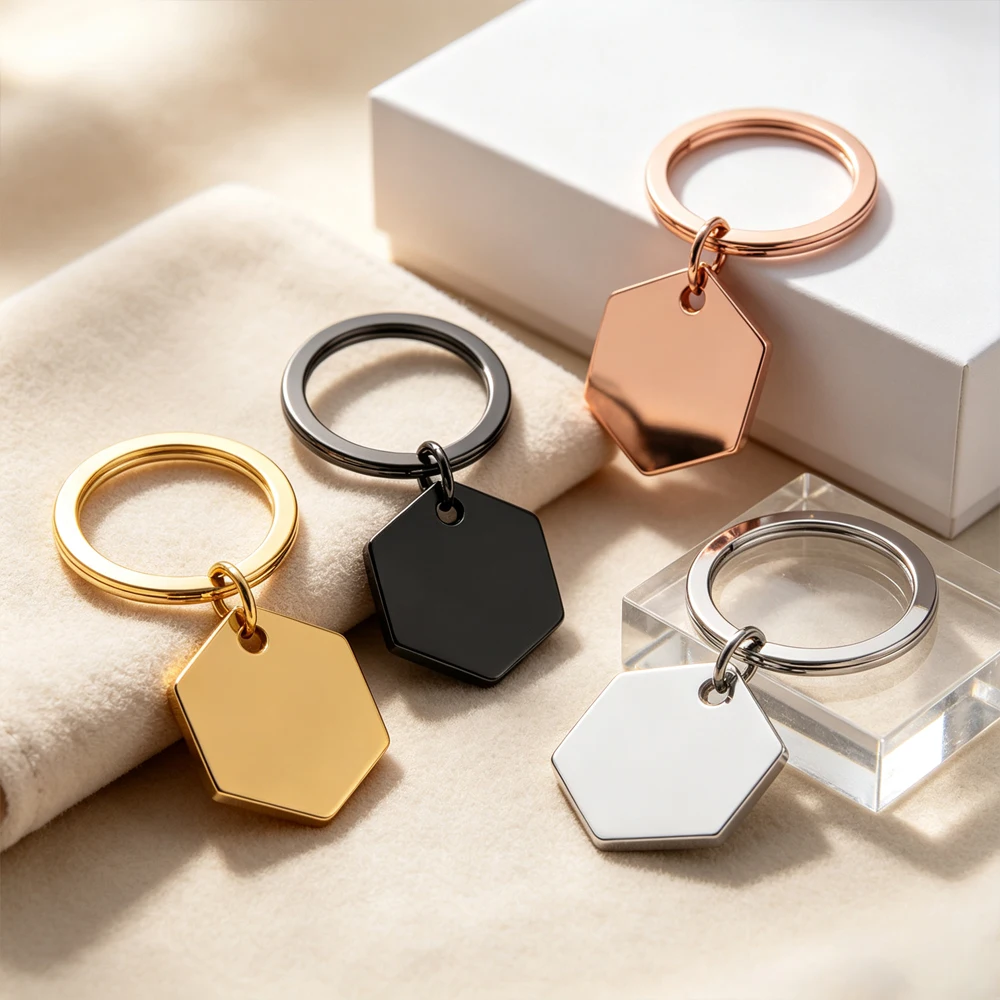 Placa identificación hexagonal acero inoxidable personalizada para perros y gatos - imagen 2