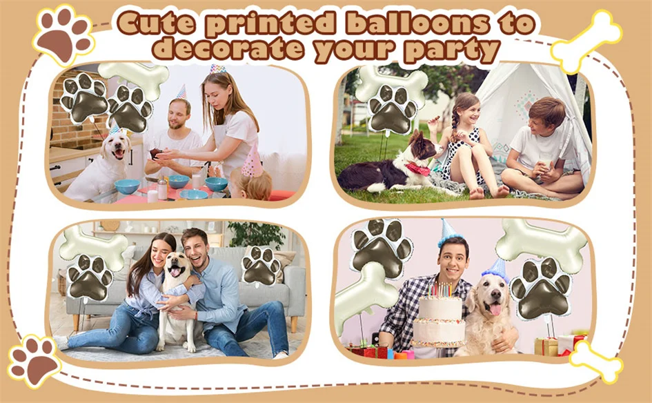 Globos de fiesta con temática canina para eventos