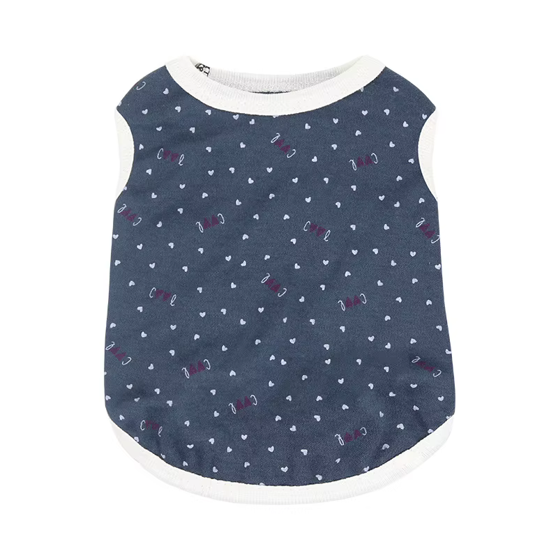 Camiseta de algodón con corazón para perro pequeño - imagen 4