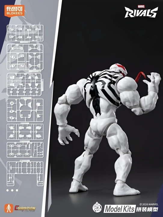 Figura coleccionable Blokees Anti-Venom Marvel – PVC ensamblable Snap Fit - imagen 2