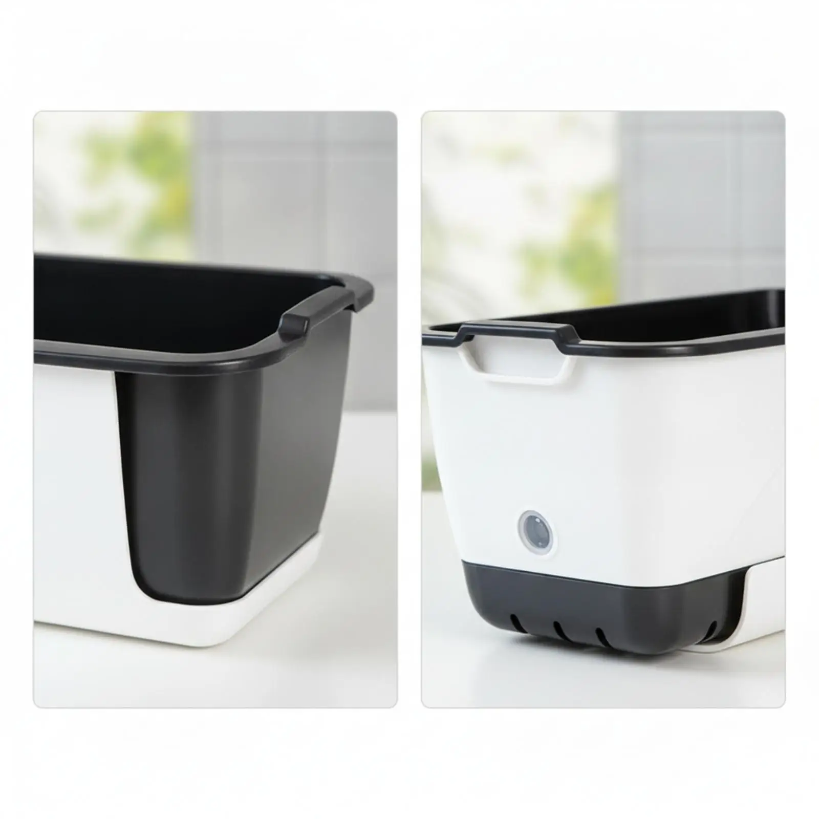 Macetero Autorriego Rectangular para Balcón y Alféizar – Riego Automático para Plantas
