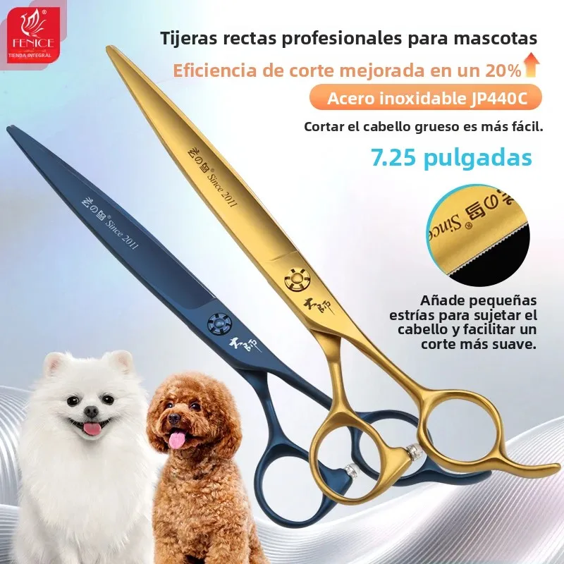 Tijeras de peluquería canina con dientes microdentados y sierra - imagen 4