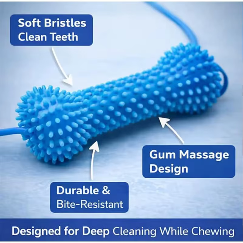 Juguete dental de doble acción para perros, masticable - imagen 4