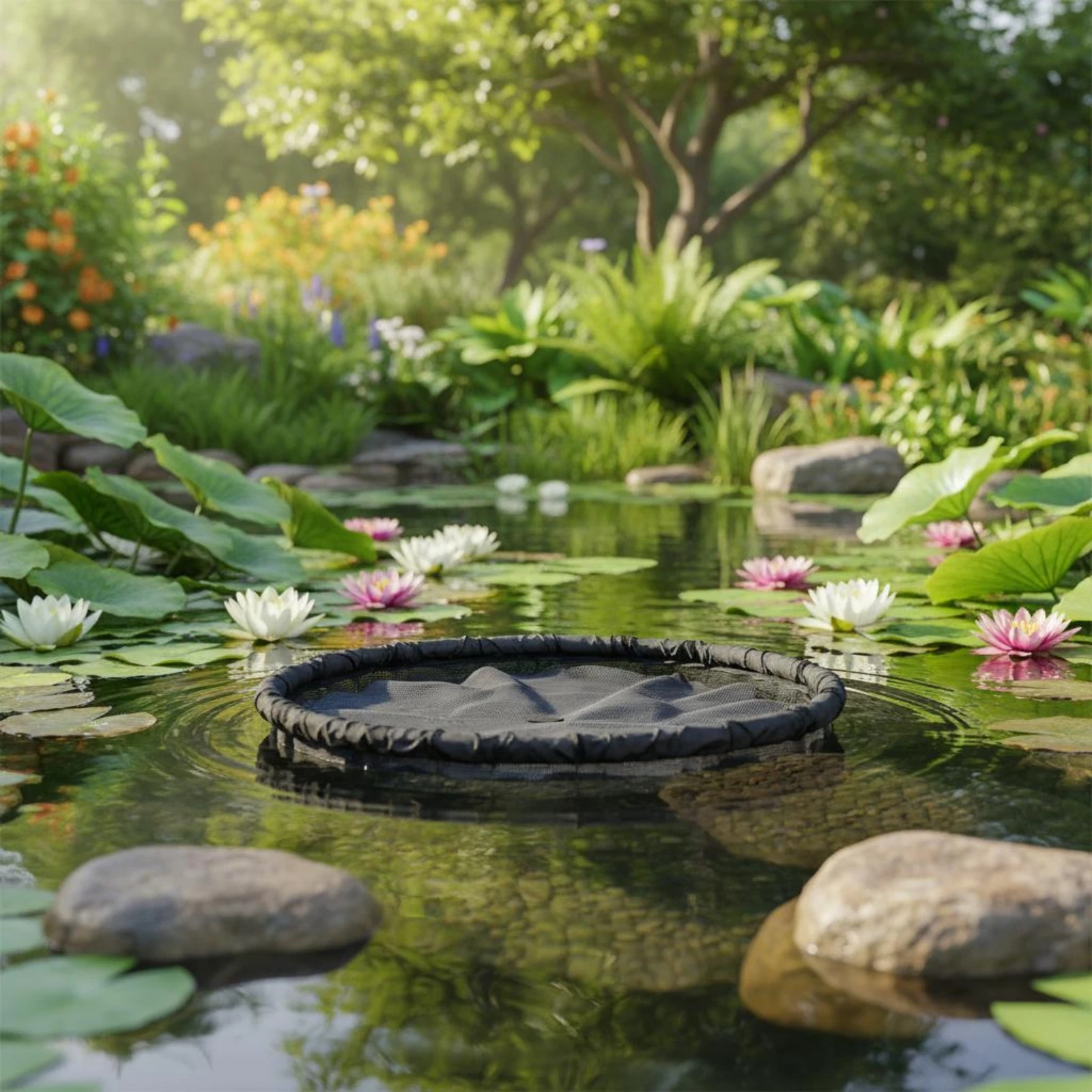 Red de protección flotante para plantas con borde acolchado - imagen 2