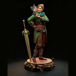 Figura de anime GK mini impresa en 3D gris, sin montar ni pintar