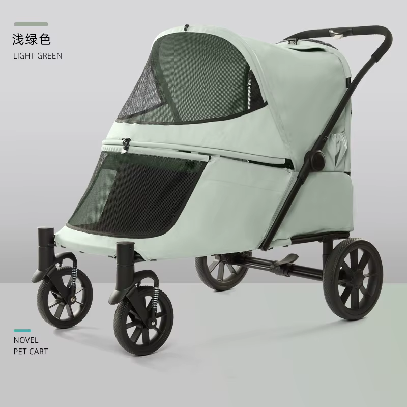 Carrito plegable con subida para perros – Silla ruedas portátil