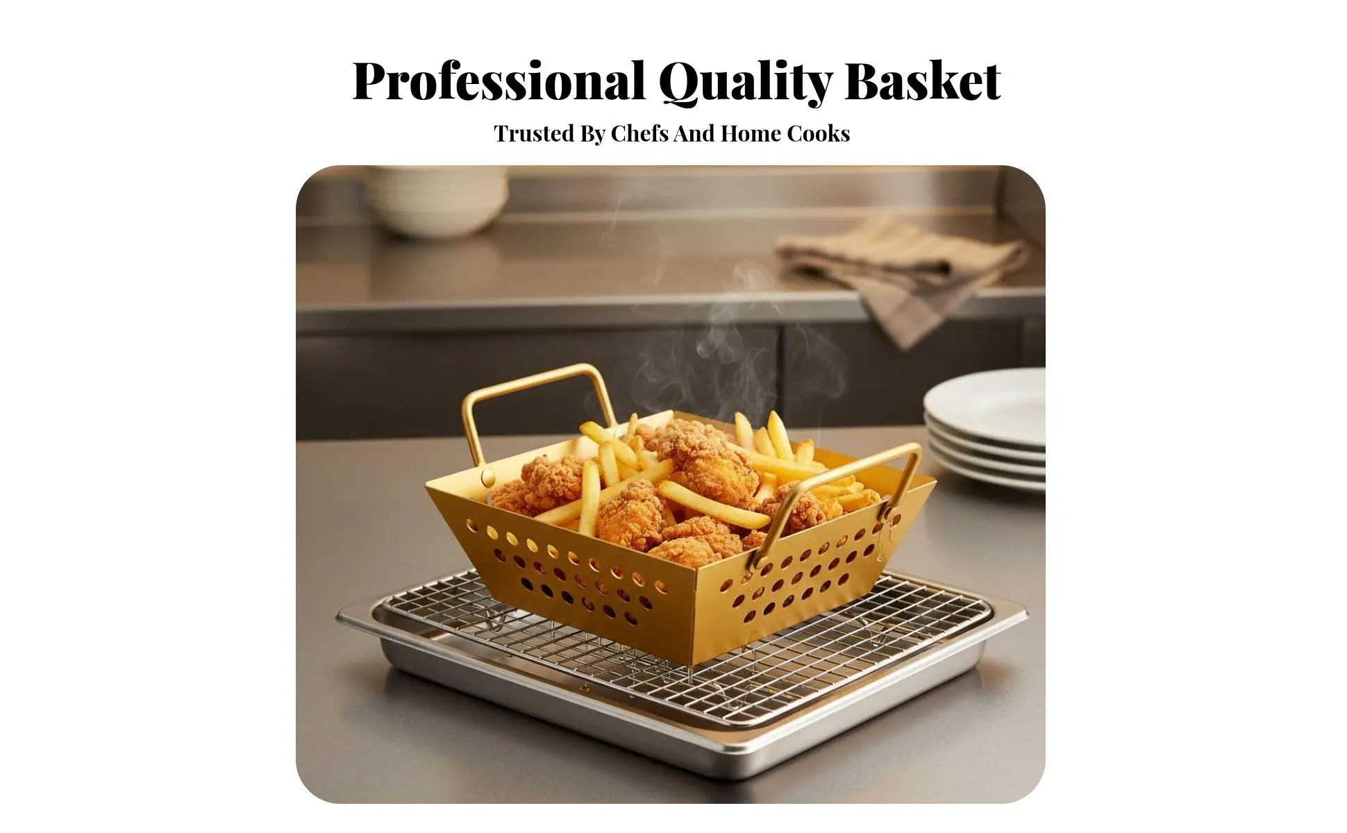 Cesta para servir aperitivos con estilo