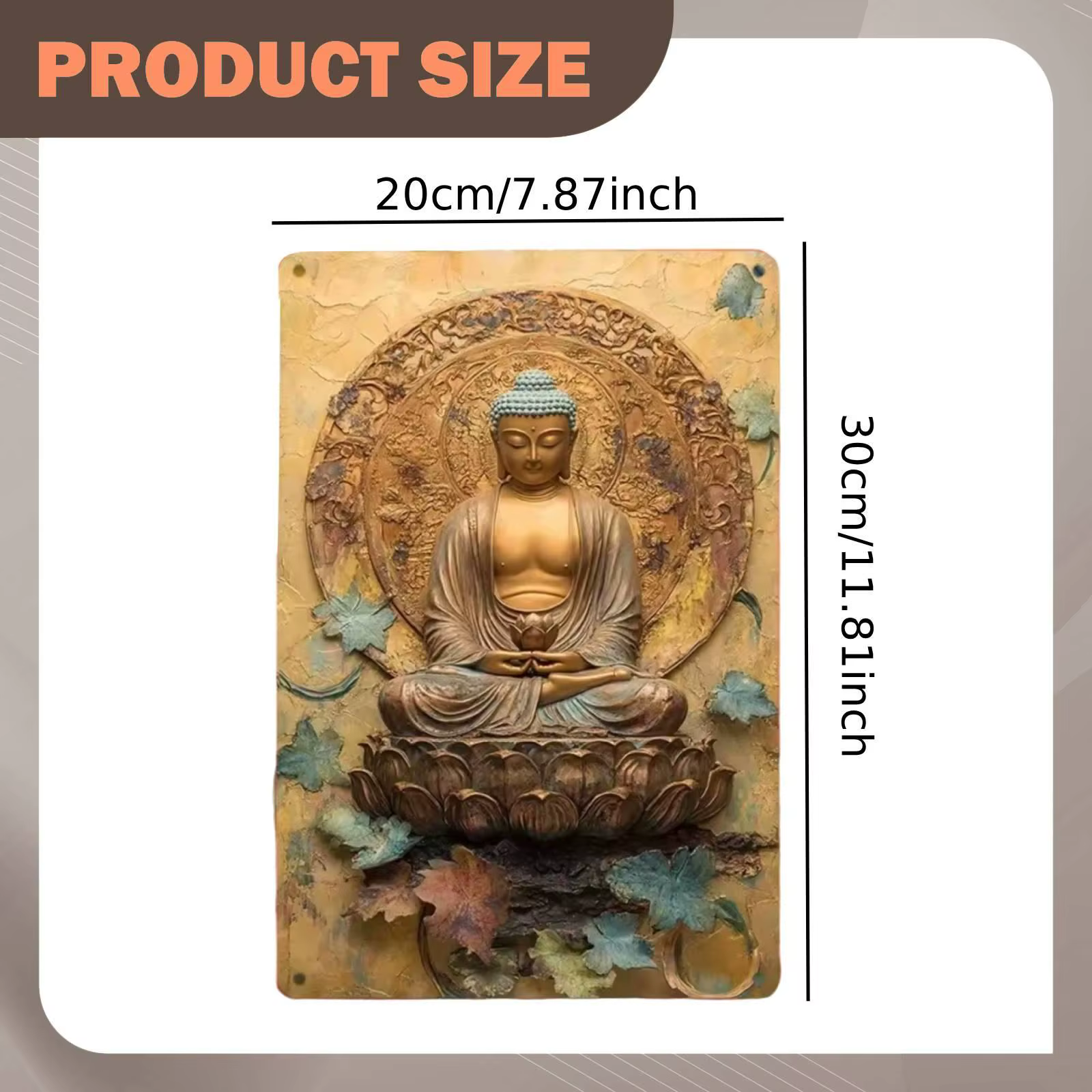 Decoración de pared para gatos y perros: Buda 2D meditación - imagen 2