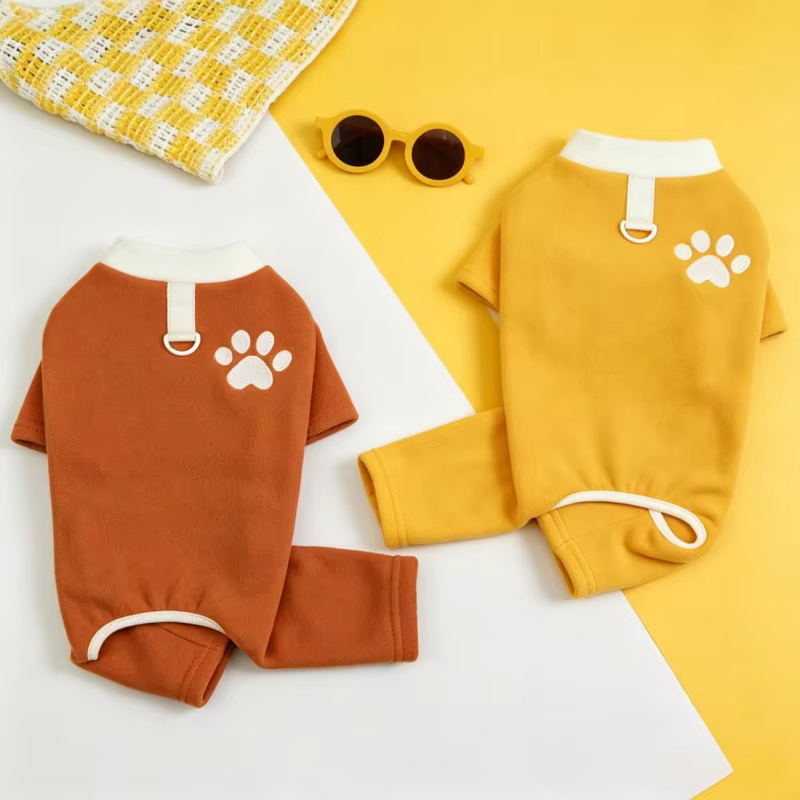 Mono cuatro patas cálido para perros y gatos – Ropa otoño - imagen 5