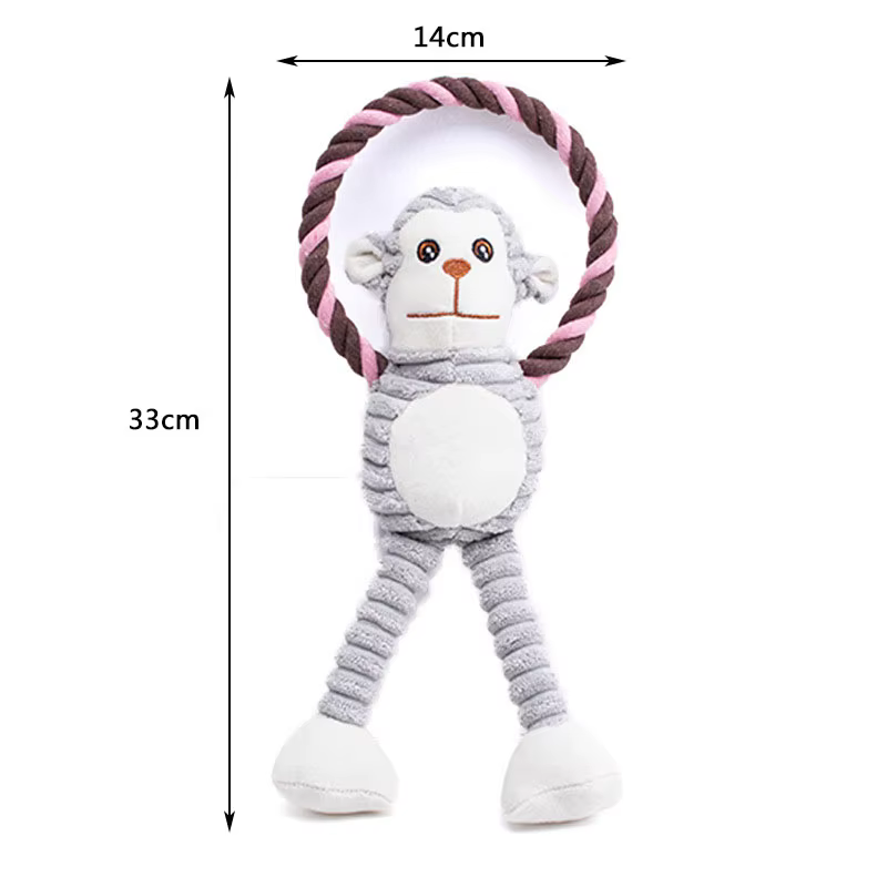 Juguete masticable de peluche con sonido para perros y cachorros - imagen 2