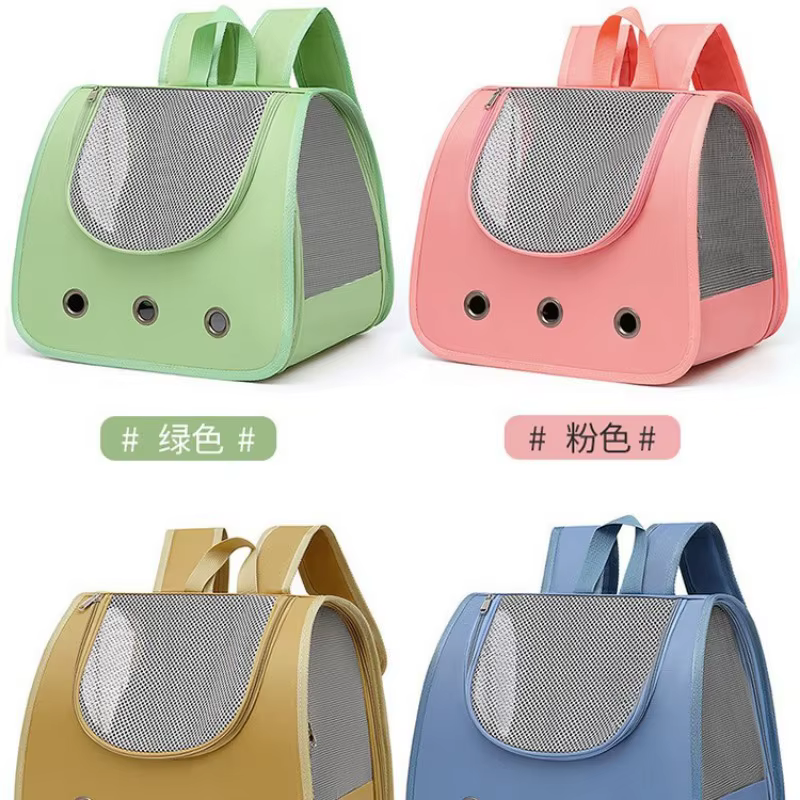Mochila de transporte plegable y transpirable para perros y gatos - imagen 4