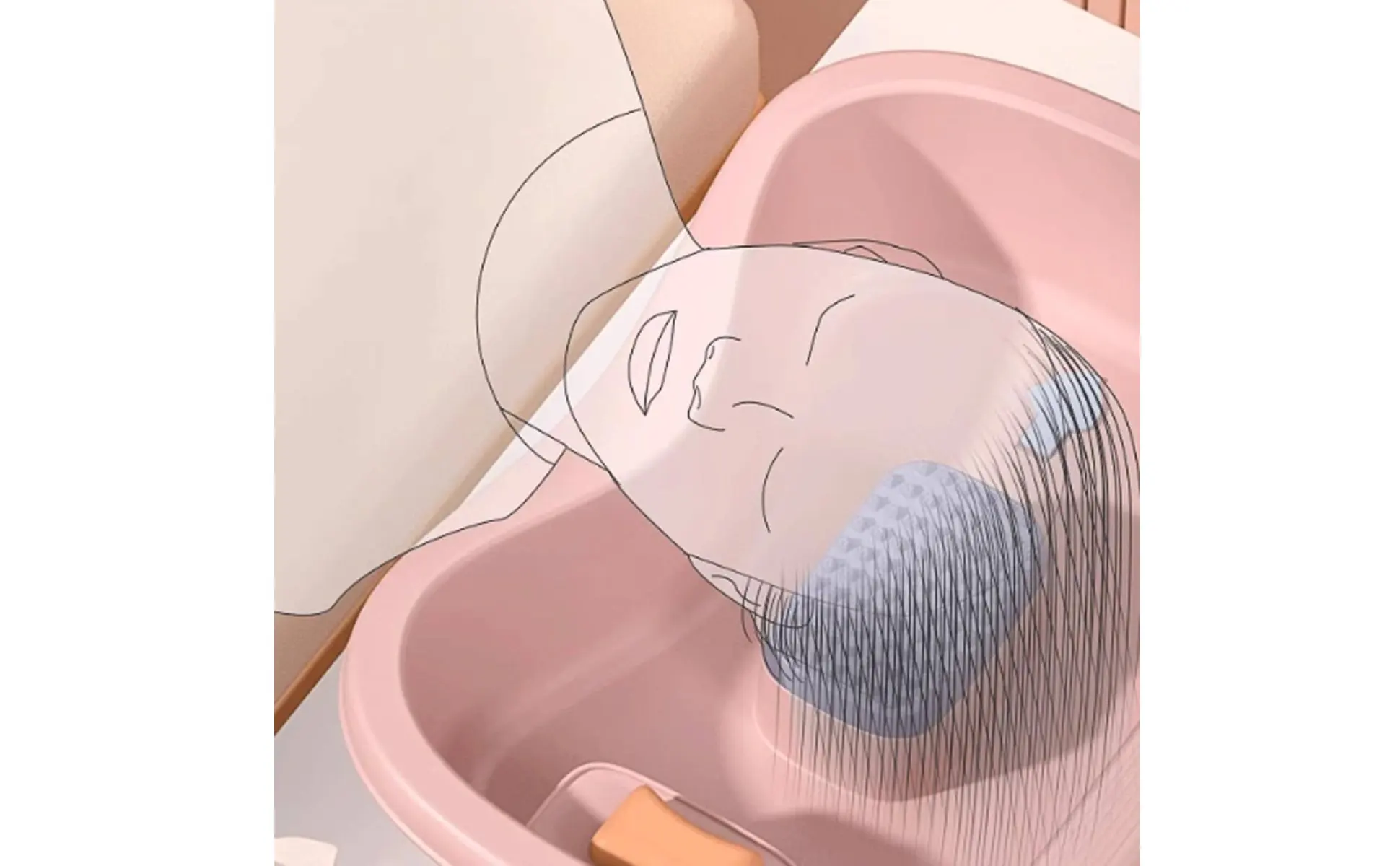 Batea ergonómica con reposacuellos
