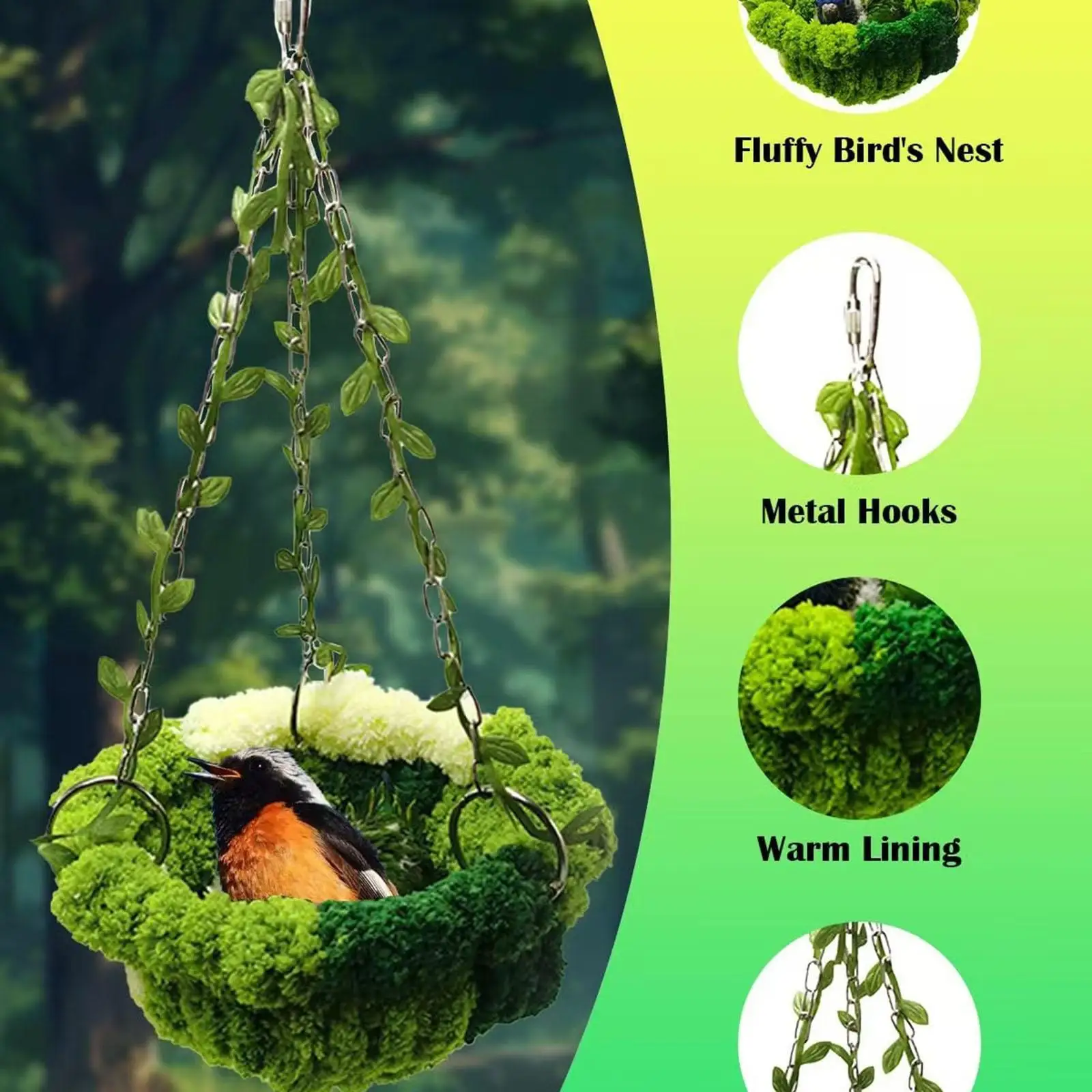 Bird Swing Toy Bird Parrot Nest Hammock Cage Accessories Parrot Play Stand Bird Nest Bed Hanging Hammock for Parakeet Parrot Bird Swing Toy Bird Parrot Nest Hammock Cage Accessories Parrot Play Stand Bird Nest Bed Hanging Hammock for Parakeet Parrot
