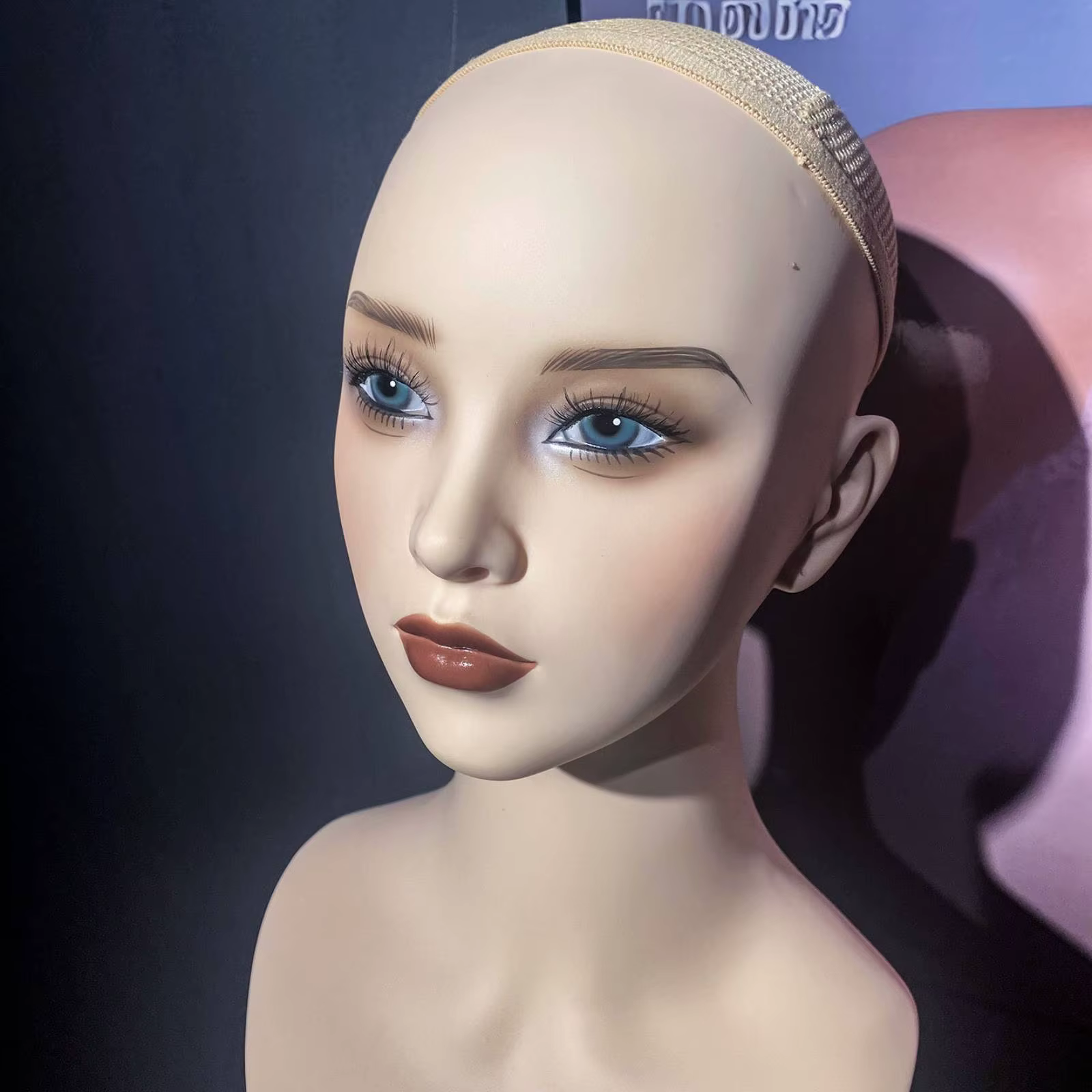 Cabeza maniquí lisa, exhibición pelucas para mascotas - imagen 5