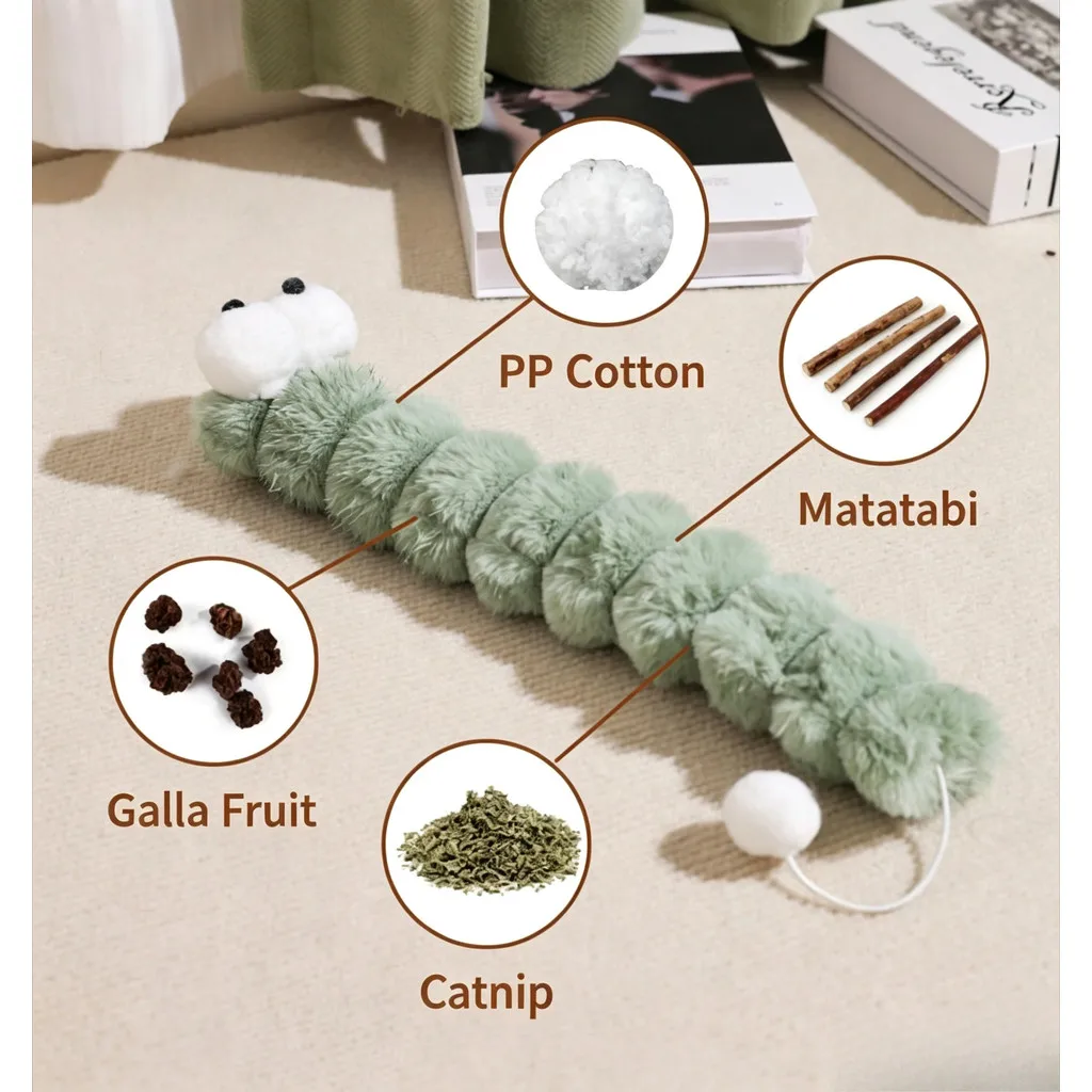 Almohada de peluche con hierba gatera para gatitos