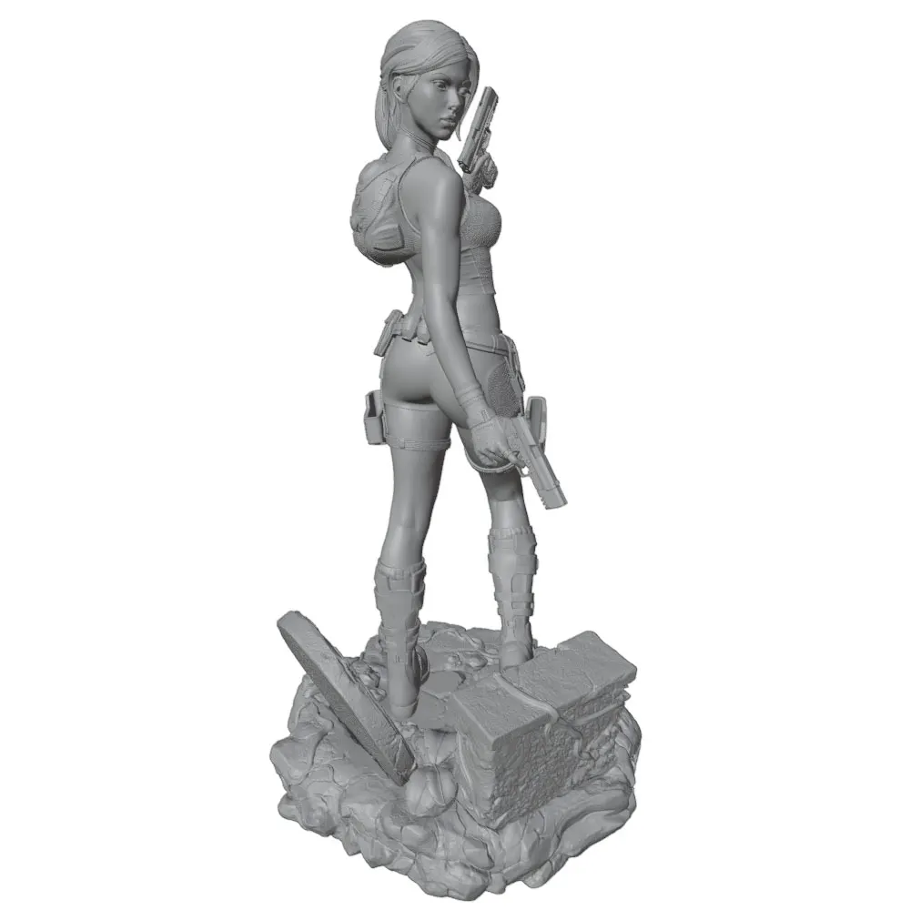 Kit modelo de resina en 3D para miniatura DIY, modelo gris - imagen 3
