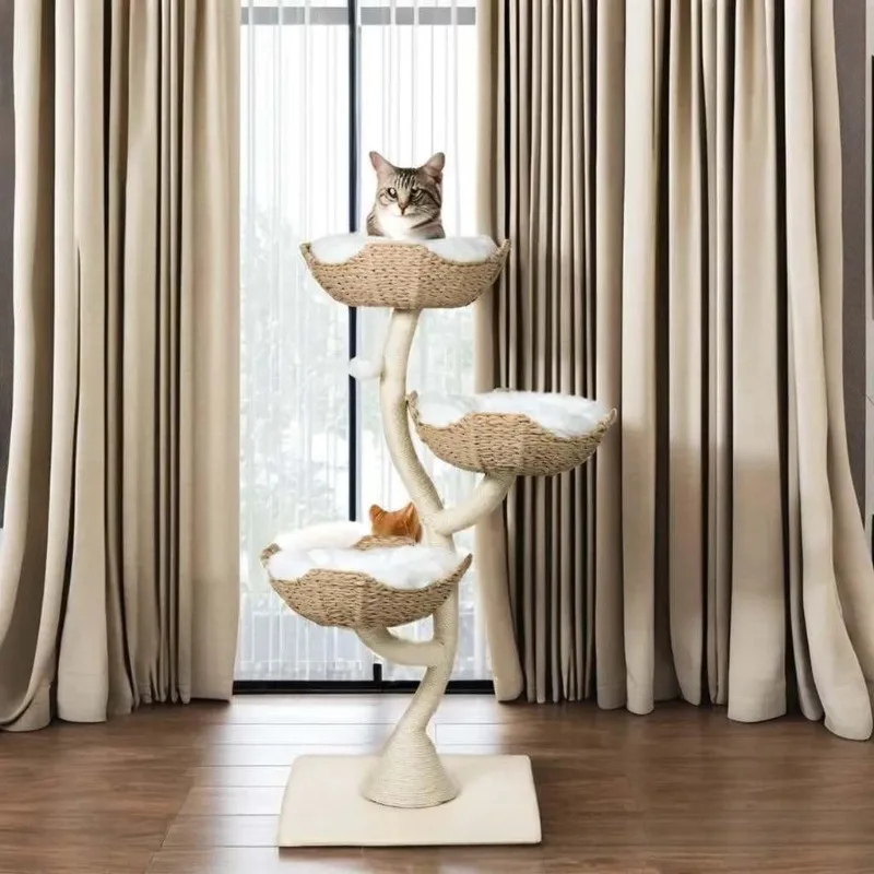 Torre para gatos con plataformas
