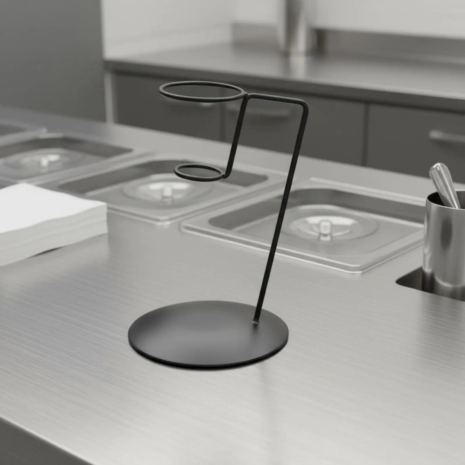 Soporte para conos de helado para perros y gatos, hierro