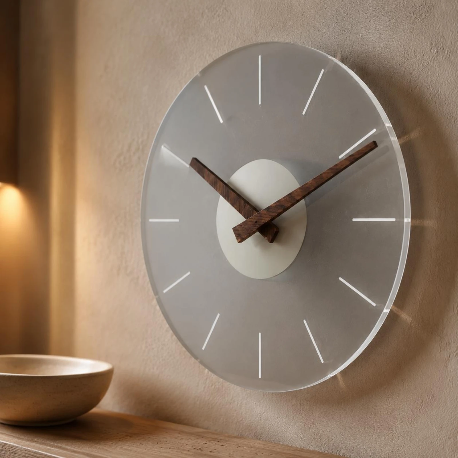 Reloj de pared con manecillas en madera para gatos y perros - imagen 2