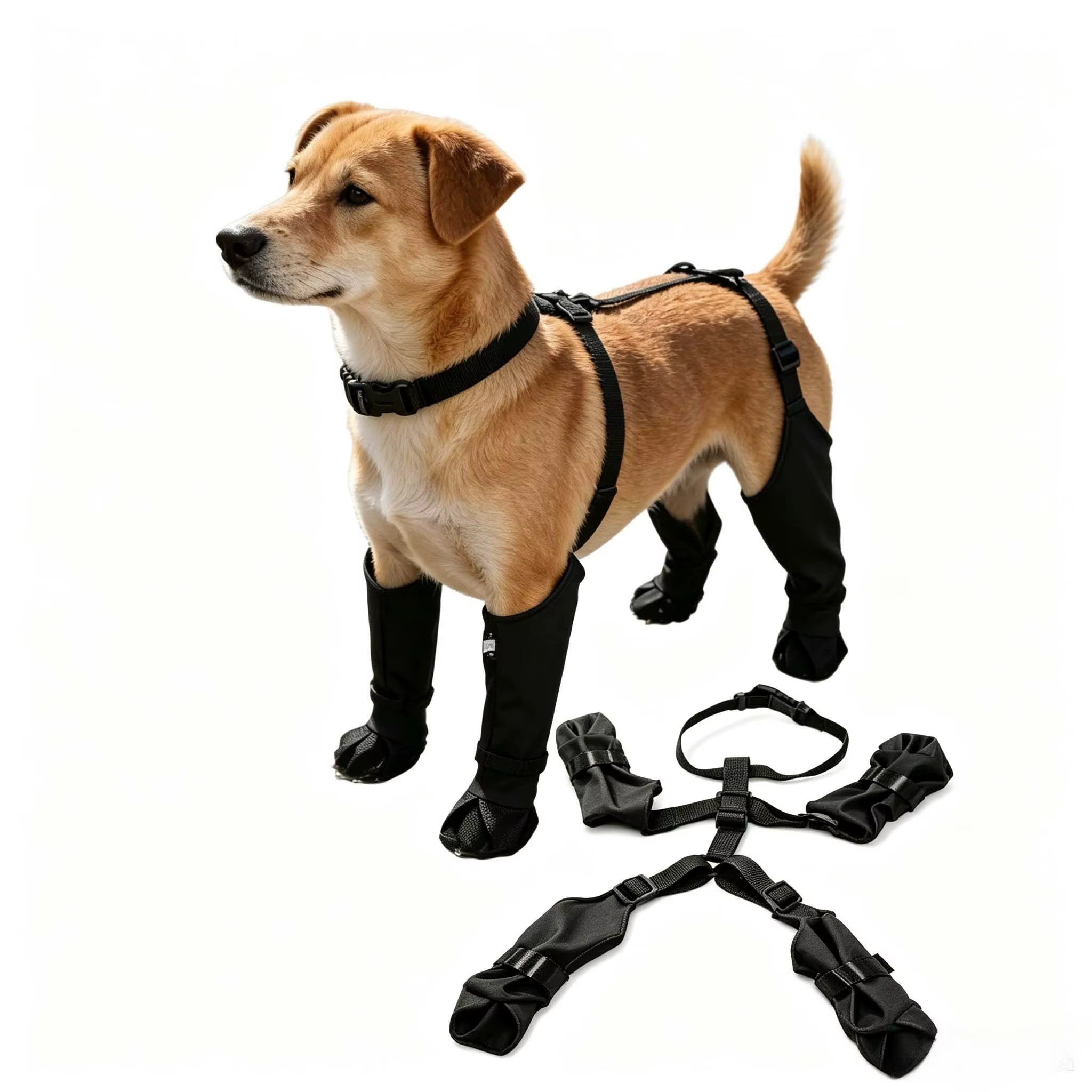 Botas impermeables para perros: protectores de patitas ajustables - imagen 5