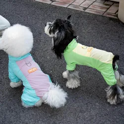 Traje impermeable 4 patas para perros pequeños y Chihuahua