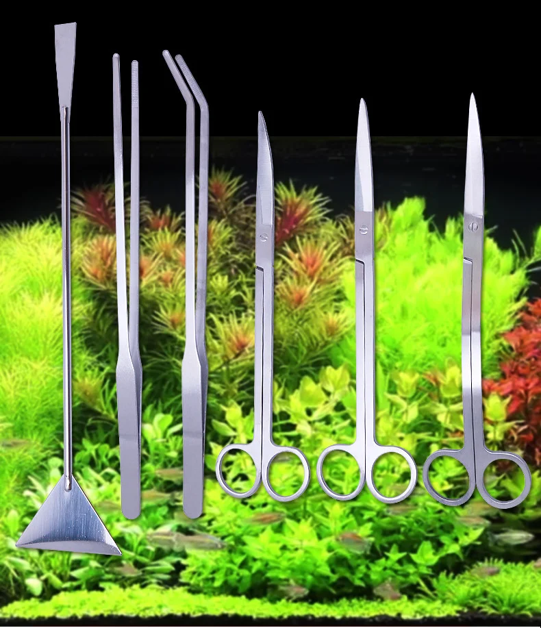 Kit completo de herramientas de acero inoxidable para acuario