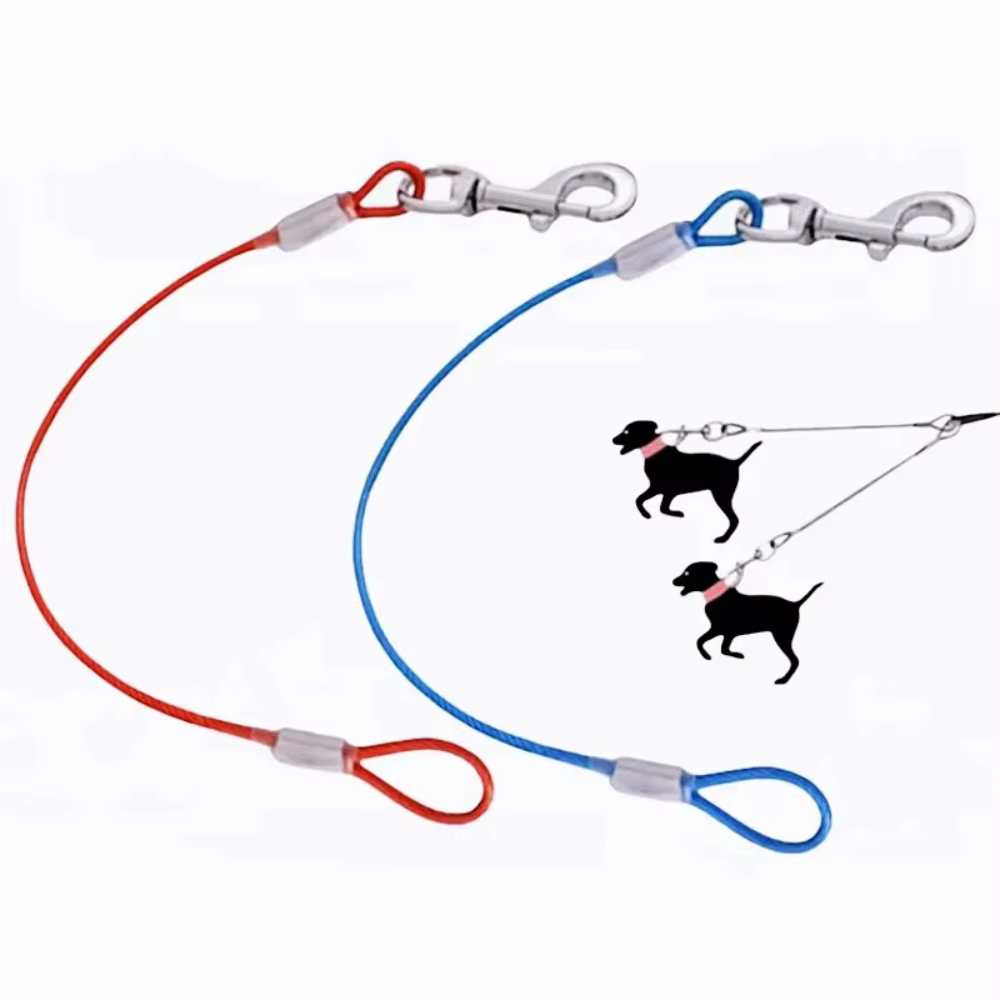 Correa extensible resistente a mordidas para perros – Acero inoxidable