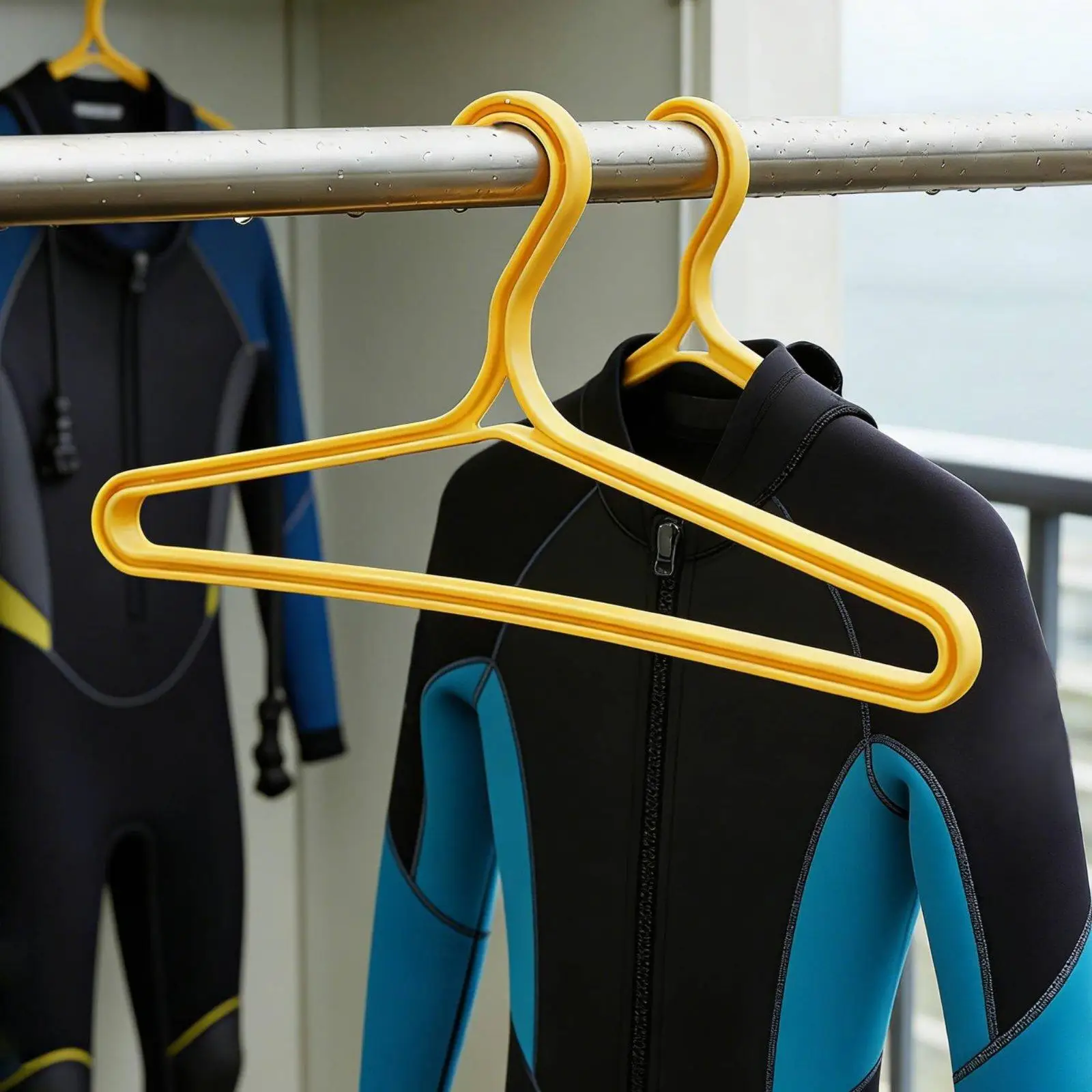 Colgador reforzado para traje de neopreno, buceo y surf