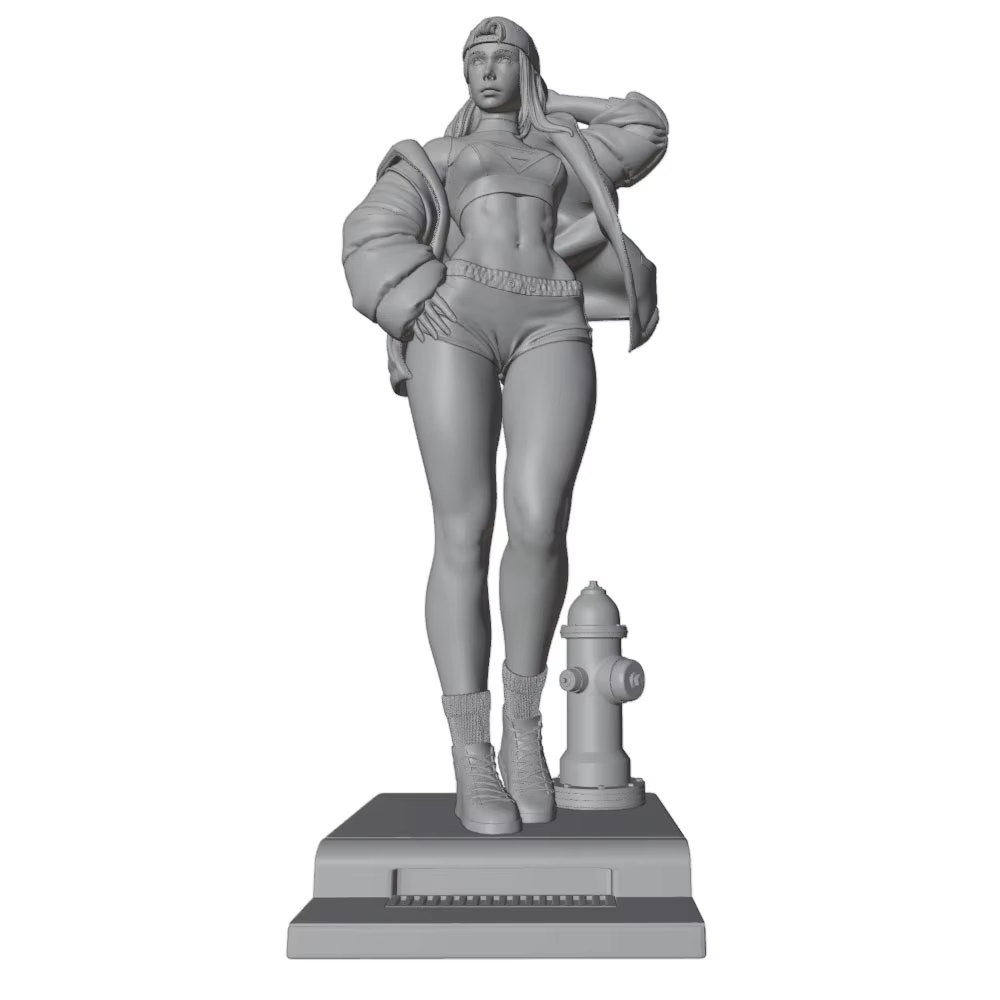 Kit resina 3D: figura gris de gato o perro - imagen 3