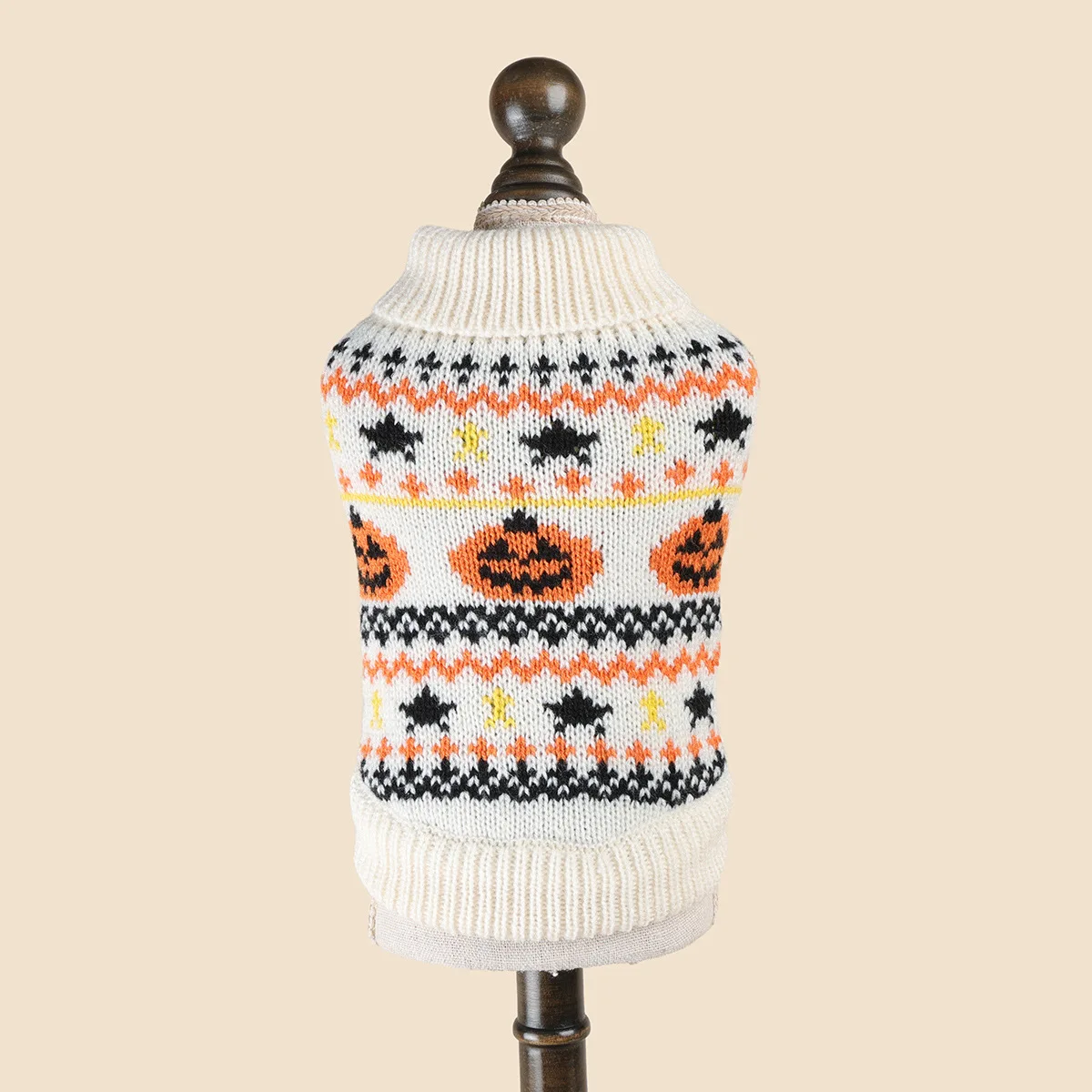 Suéter cuello alto para perros y gatos pequeños – Abrigadora prenda de otoño e invierno