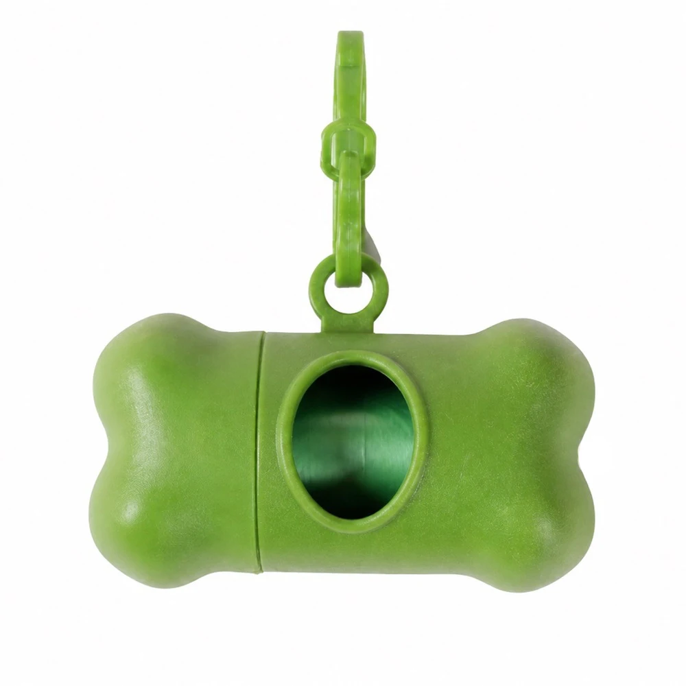 Dispensador bolsas para perro con forma de hueso a prueba de fugas