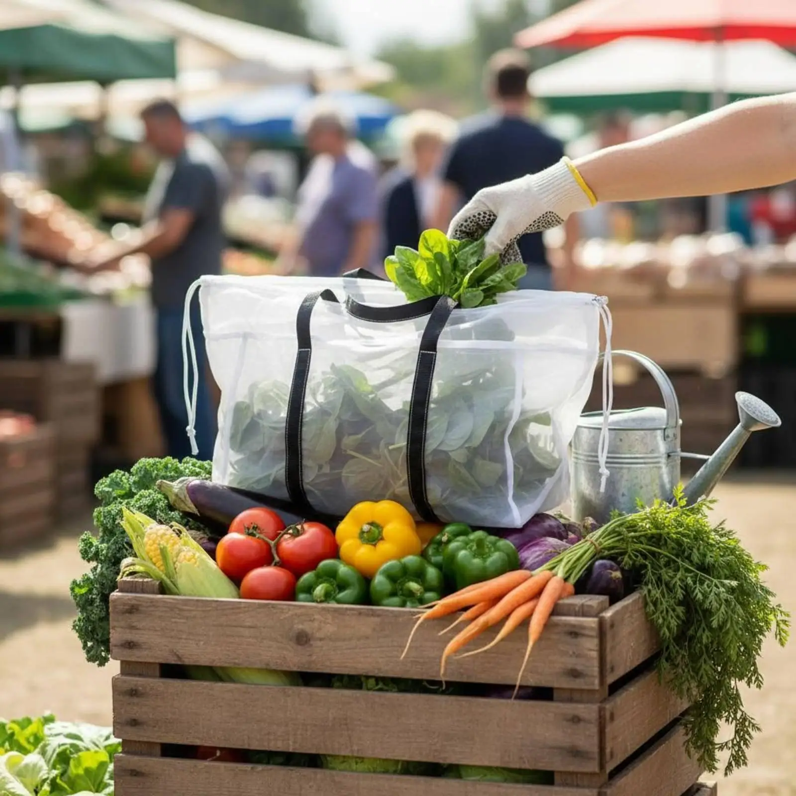 Bolsa cultivo hierba gatera con drenaje rápido y filtro – Gran apertura - imagen 4
