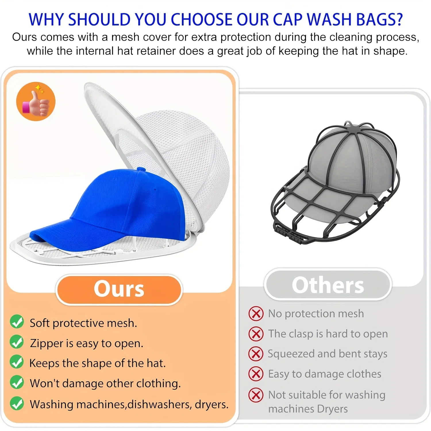Soporte para lavar sombreros de gato y perro con bolsa protectora - imagen 5