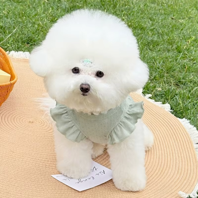Vestido tutú de tul rosa con lazo para perro y gato – Estilo princesa - imagen 4