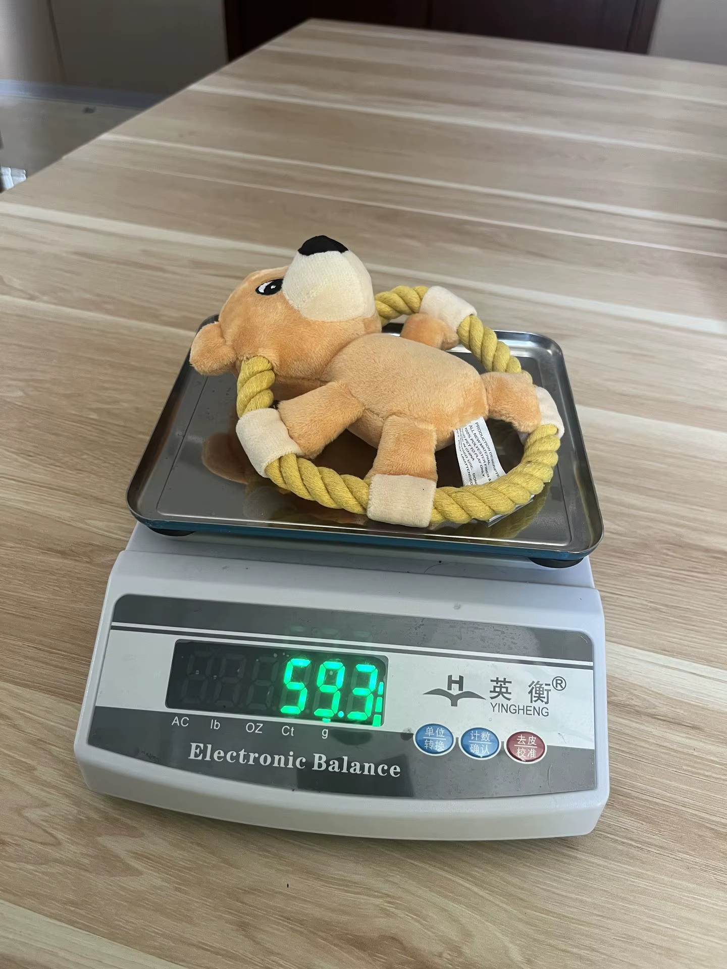 Disco volador de peluche mordedor para perros – Juguete dental - imagen 5
