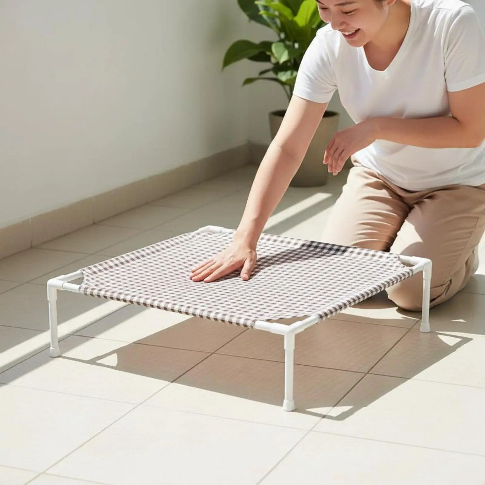Cama elevada 4 estaciones para perros y gatos – Lavable e impermeable - imagen 3
