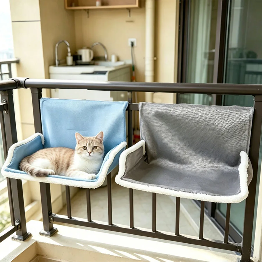 Cama colgante para gatos: hamaca universal de tomar el sol