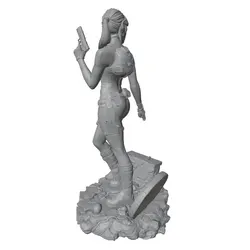 Kit modelo de resina en 3D para miniatura DIY, modelo gris